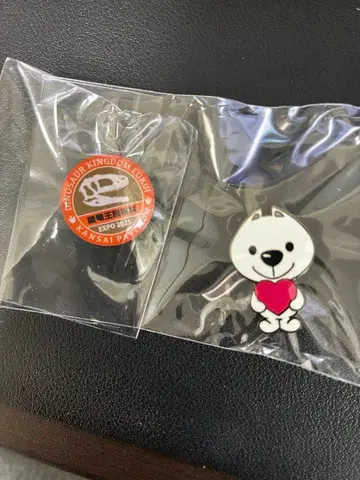 초레어 후쿠이현 와카야마현 키이쨩 간사이 파빌리온 만박 핀 배지 2개