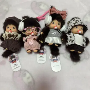 몽치치 봉제 인형 4체 세트