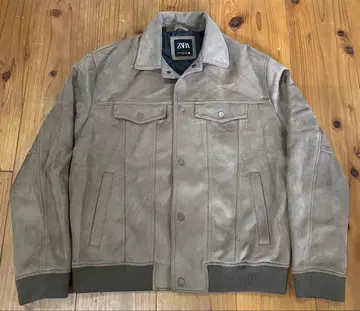 새상품급 ZARA 스웨이드 자켓 XL 베이지