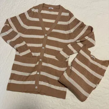 IENA 가디건&7부 소매 니트 앙상블