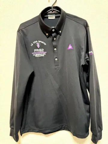르꼬끄 LE COQ SPORTIF 긴팔 피케 셔츠 블랙