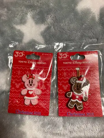 도쿄 디즈니 리조트 크리스마스 스트랩 세트 2013