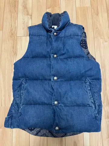 REMI RELIEF 데님 블루 다운 베스트 M