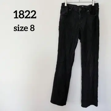 1점만 1822 [8] 데님 스트레이트 데님 데님 팬츠 블랙