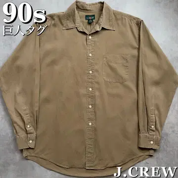 90s JCREW 거인 택 홍콩제 버튼 다운 무지 셔츠 빈티지