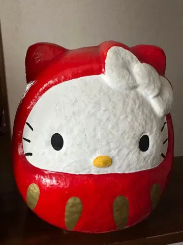 빨간 달마 키티 개운 산리오 헬로키티 복권 레어