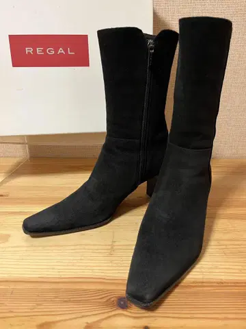 a65/리갈 REGAL 사이드 지퍼 숏부츠 23.5cm