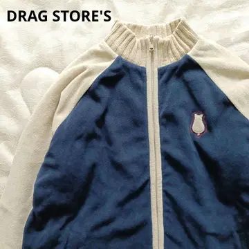 DRAG STORE'S 리버서블 스트라이프 니트 자켓