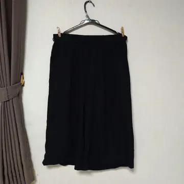 포엘 블랙 가우초 팬츠 XL