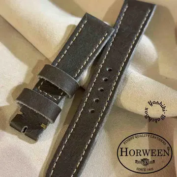 hor-233 HORWEEN 바이슨 그레이 시계 벨트 러그 폭 18mm