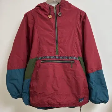 LLBEAN 신살레이트 충전 아노락 레드 치로리아 테이프 포함 USA제