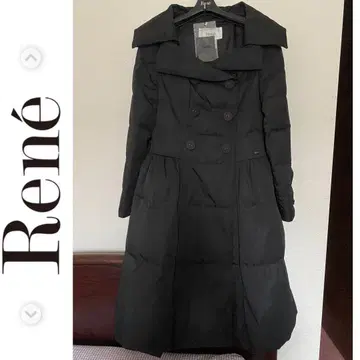 정가 15만 새상품급 Rene 36 블랙 더블 버튼 다운 코트