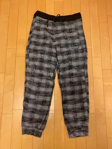 ZARA 자라 체크 무늬 조거 팬츠 M 31