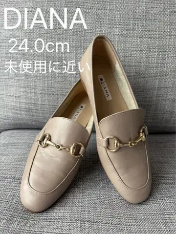 DIANA 한 번 착용 24.0cm 로퍼 베이지