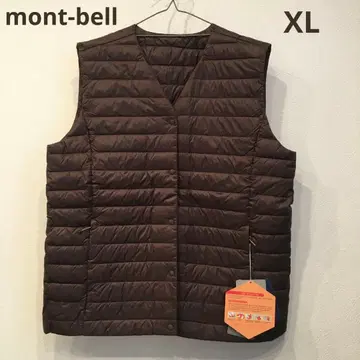 몽벨/mont-bell/다운 베스트/XL 사이즈/브라운