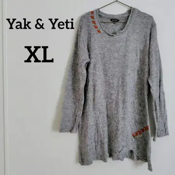 새상품급 Yak & Yeti [ XL ] 긴팔 튜닉 여성용 그레이