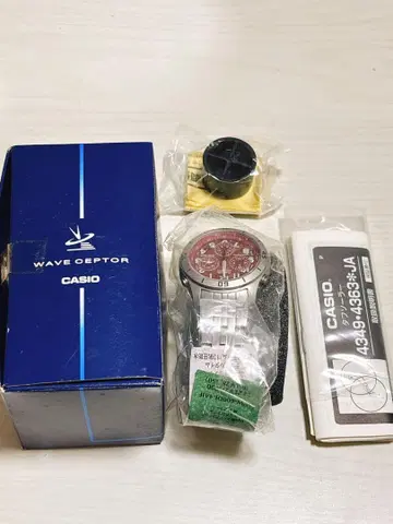 CASIO WAVE CEPTOR 크로노그래프 새상품, 미사용