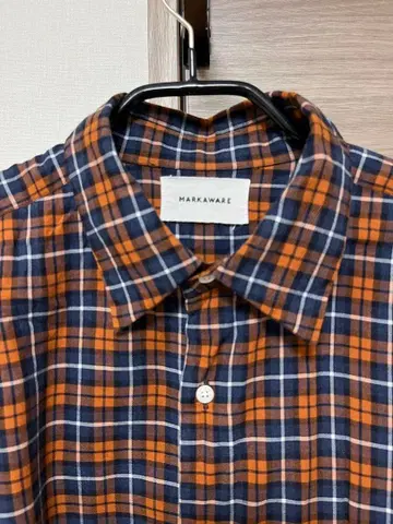 MARKAWARE 마카웨어 체크 무늬 긴팔 셔츠 사이즈 3