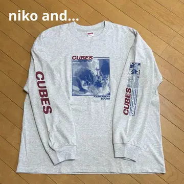 [niko and - ] 다트 루즈 프린트 롱 T셔츠 오트밀 프리
