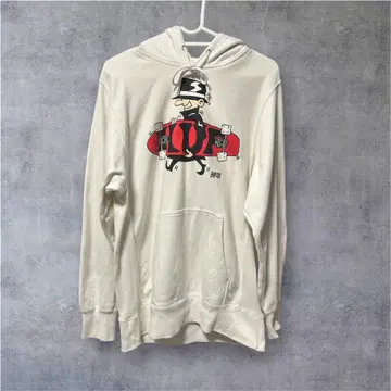 HUF x Bruiser Skurfs Up 후드티 화이트