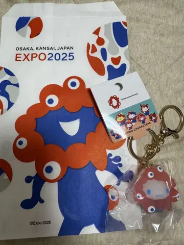 새상품 오사카 간사이 만박 산리오 미야쿠미야쿠 키링 클리어 시나모롤