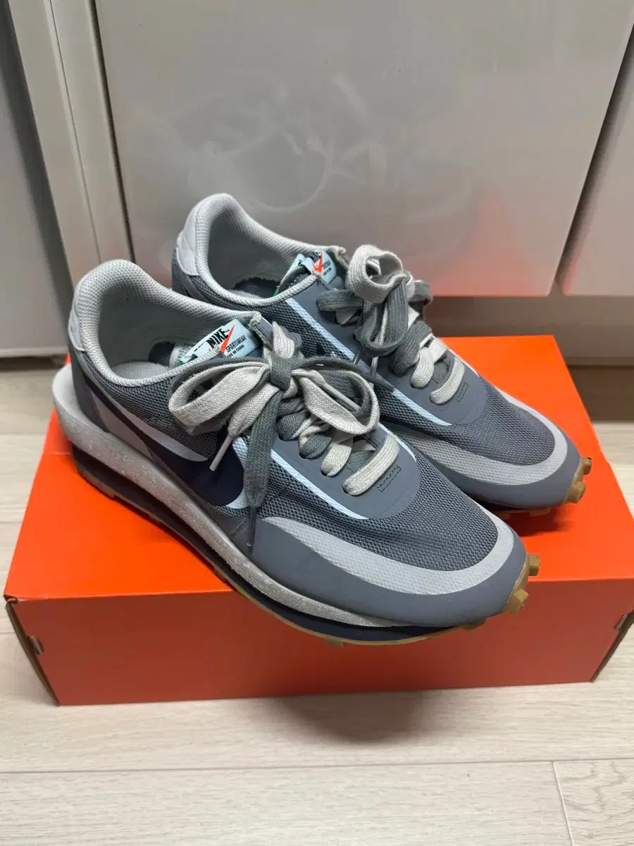 Nike x Sacai LDWaffle CLOT Cool Grey 255mm