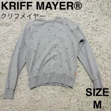 KRIFE MAYER 클리프 메이어 맨투맨 트레이닝복 그레이 올 패턴 M