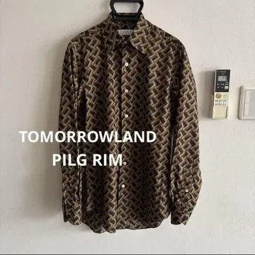 TOMORROWLAND 패턴 셔츠 결혼식 셔츠 멋쟁이 셔츠