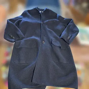 45R 네이비 체스터 코트