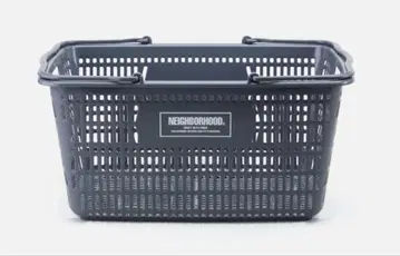 NEIGHBORHOOD 로고 바스켓 그레이