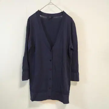TALBOTS V넥 가디건 M 네이비 고급 심플