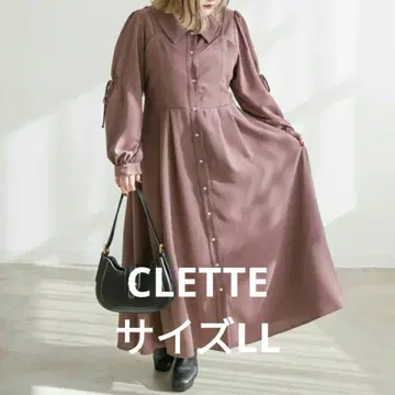 CLETTE 코레트 오리지널 레이어드 스타일 셔츠 원피스 LL 핑크