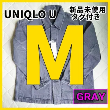M [미사용 새상품] 오버 사이즈 컬러 데님 자켓 유니클로 U 그레이