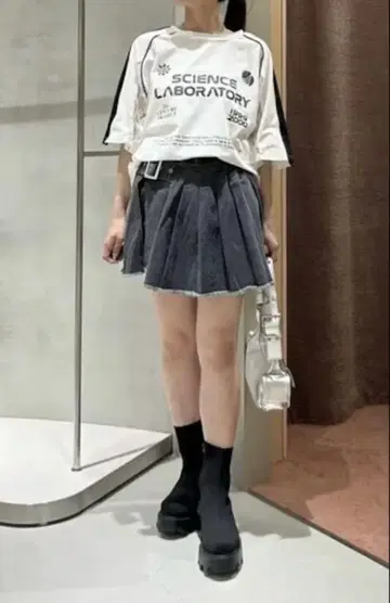 chico 레이스 절개 게임 셔츠