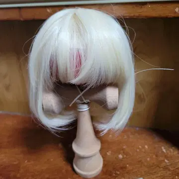 인형용 금발 밥 가발