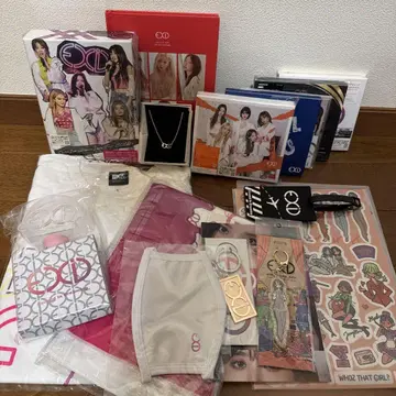 EXID 굿즈 세트 CD 티셔츠 목걸이 등