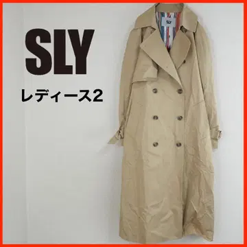 A4215*SLY*트렌치코트 롱 더블 브레스트 2 베이지