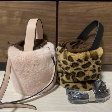 EENE CLOSET 2way 핸들 버킷 퍼 백 2개 세트