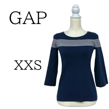 GAP 네이비 스트라이프 긴팔 니트 XXS