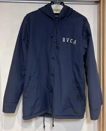 RVCA 네이비 후드티 M