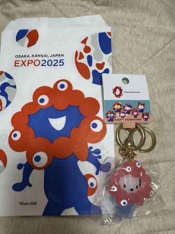 새상품 오사카 간사이 만박 산리오 먀쿠먀쿠 클리어 키링 포차코