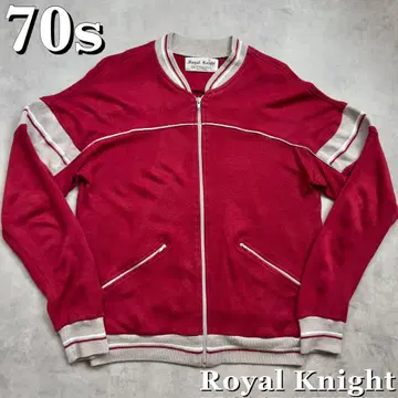 70s Royal Knight 래글런 저리 맨투맨 빈티지
