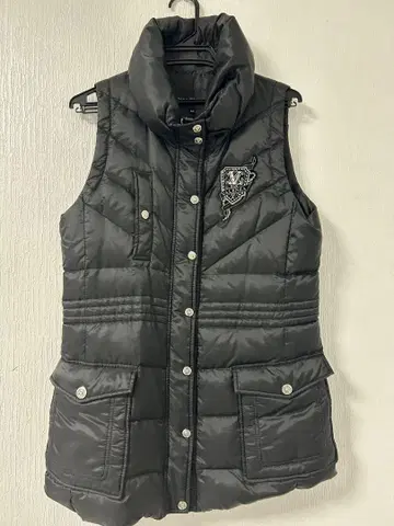 발렌자 40 블랙 퀼팅 다운 베스트