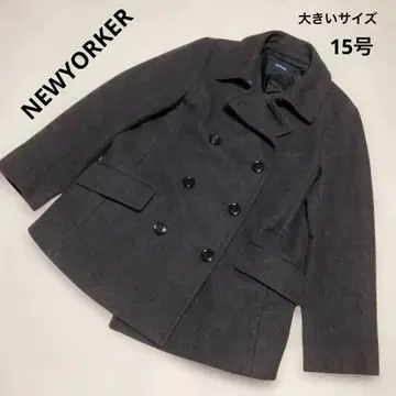 NEWYORKER 피 코트 P 코트 큰 사이즈 XL XXL 15 그레이