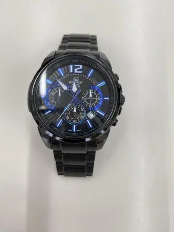 카시오 EDIFICE 크로노그래프 블랙 손목시계