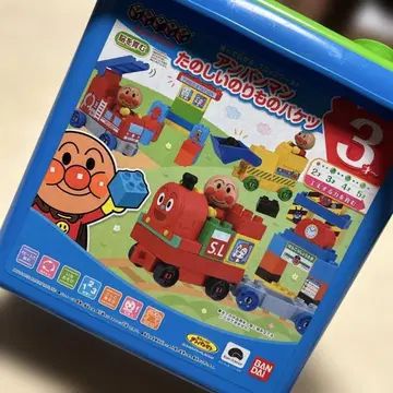 호빵맨 신나는 탈것 바구니 레고 블록 호비(시마지로) 아이 챌린지