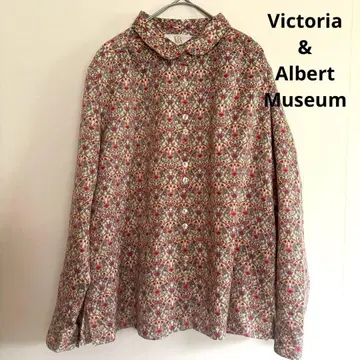 V&A 빅토리아&앨버트 도쿄 블라우스 긴팔 블라우스 꽃무늬 기모