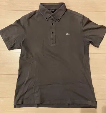 LACOSTE 그레이 피케 셔츠 사이즈 5