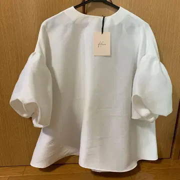 택 부착 heve 휘핑 벌룬 슬리브 white