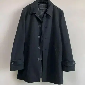 저널 스탠다드 울 블렌드 피 코트 블랙